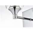 Living District Gianni 1-Light Iron & Glass Bath Sconce in Chrome/Clear