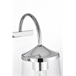 Living District Avani 2-Light Iron & Glass Bath Sconce in Chrome and Clear