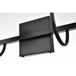 Living District Avani 4-Light Iron & Glass Bath Sconce in Black and Clear