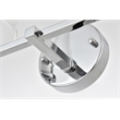 Living District Mayson 2-Light Iron & Glass Bath Sconce in Chrome/Clear