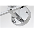 Living District Mayson 3-Light Iron & Glass Bath Sconce in Chrome/Clear