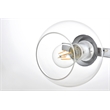 Living District Rogelio 4-Light Iron & Glass Bath Sconce in Chrome/Clear