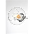 Living District Rogelio 4-Light Iron & Glass Bath Sconce in Chrome/Clear