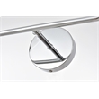 Living District Genesis 2-Light Iron & Glass Bath Sconce in Chrome/Clear