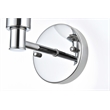 Living District Jaelynn 1-Light Iron & Glass Bath Sconce in Chrome/Clear