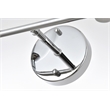 Living District Jaelynn 2-Light Iron & Glass Bath Sconce in Chrome/Clear