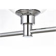 Living District Jaelynn 3-Light Iron & Glass Bath Sconce in Chrome/Clear