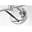 Living District Jaelynn 3-Light Iron & Glass Bath Sconce in Chrome/Clear