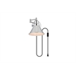 Living District Jair 1-Light Metal Plug-in Wall Sconce in Chrome