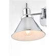 Living District Jair 1-Light Metal Plug-in Wall Sconce in Chrome