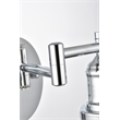 Living District Jair 1-Light Metal Plug-in Wall Sconce in Chrome