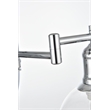 Living District Caspian 1-Light Metal Plug-in Wall Sconce in Black/Clear