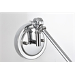 Living District Ledger 1-Light Metal Swing Arm Wall Sconce in Chrome