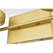 Living District Benny 2-Light Iron & Glass Bath Sconce in Brass/Clear