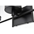 Living District Benny 3-Light Iron & Glass Bath Sconce in Black/Clear
