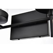 Living District Benny 4-Light Iron & Glass Bath Sconce in Black/Clear