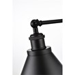 Living District Bentley 1-Light Cone Metal Bath Sconce in Black