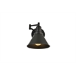 Living District Judson 1-Light Metal Swing Arm Wall Sconce in Black