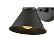 Living District Judson 1-Light Metal Swing Arm Wall Sconce in Black
