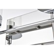 Living District Benny 4-Light Iron & Glass Bath Sconce in Chrome/Clear