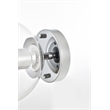 Living District Rogelio 1-Light Iron & Glass Bath Sconce in Chrome/Clear