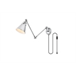 Living District Van 1-Light Metal Plug-in Wall Sconce in Chrome