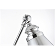 Living District Van 1-Light Metal Plug-in Wall Sconce in Chrome