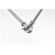 Living District Van 1-Light Metal Plug-in Wall Sconce in Chrome