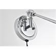Living District Van 1-Light Metal Plug-in Wall Sconce in Chrome