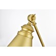 Living District Van 1-Light Metal Plug-in Wall Sconce in Brass