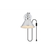 Living District Blaise 1-Light Metal Plug-in Wall Sconce in Chrome