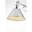 Living District Blaise 1-Light Metal Plug-in Wall Sconce in Chrome