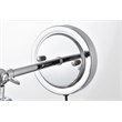 Living District Wesson 1-Light Metal Plug-in Wall Sconce in Chrome/Clear