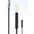 Living District Willa 6-Light Modern Iron Metal Pendant Light in Black