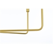 Living District Willa 6-Light Modern Iron Metal Pendant Light in Brass