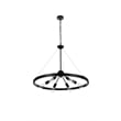 Living District Thora 6-Light Modern Metal Pendant Light in Black