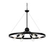 Living District Thora 6-Light Modern Metal Pendant Light in Black