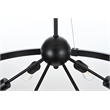 Living District Thora 6-Light Modern Metal Pendant Light in Black