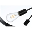 Living District Thora 6-Light Modern Metal Pendant Light in Black