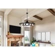 Living District Thora 6-Light Modern Metal Pendant Light in Black