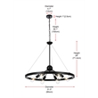 Living District Thora 6-Light Modern Metal Pendant Light in Black