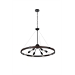 Living District Thora 6-Light Modern Metal Pendant Light in Weathered Black