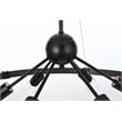 Living District Thora 6-Light Modern Metal Pendant Light in Weathered Black