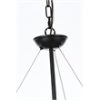Living District Thora 6-Light Modern Metal Pendant Light in Weathered Black