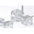 Living District Lyra 8-Light Metal & Glass Pendant Light in Chrome/Clear