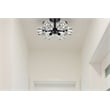 Living District Lyra 6-Light Metal & Glass Flush Mount in Black/Clear