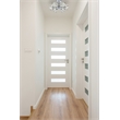 Living District Lyra 6-Light Metal & Glass Flush Mount in Chrome/Clear