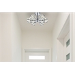 Living District Lyra 6-Light Metal & Glass Flush Mount in Chrome/Clear