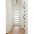 Living District Lyra 6-Light Metal & Glass Flush Mount in Satin Gold/Clear