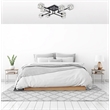 Living District Lyra 8-Light Metal & Glass Flush Mount in Black/Clear